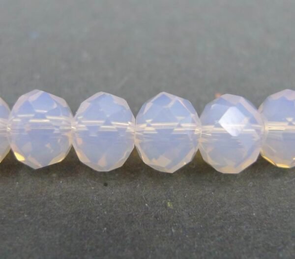6x8mm Opal Pink glasrondeller