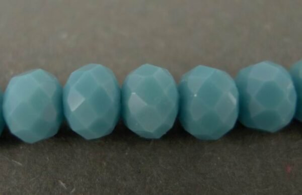 4x6mm Dodger Blue glasrrondeller