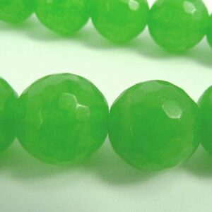 'Jade' grønne, facetterede 10mm(4stk)