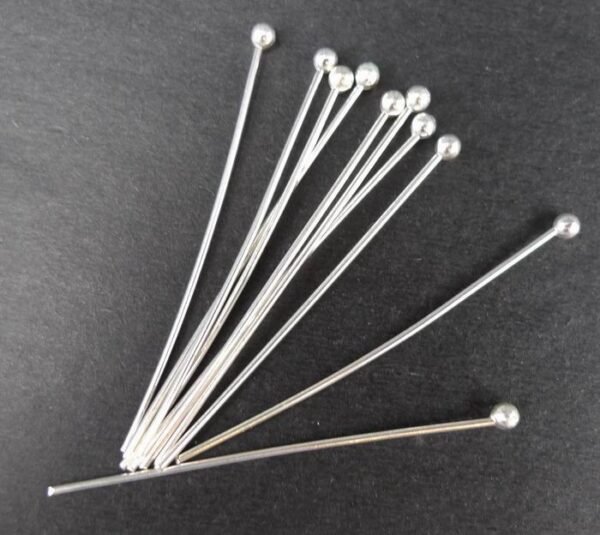 *FS perlestave med kugle 0,8mm(50stk)