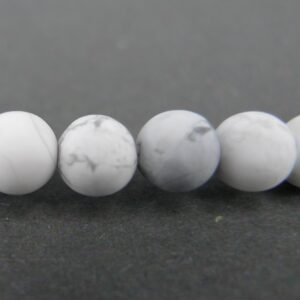 Mat, hvid howlit 6mm
