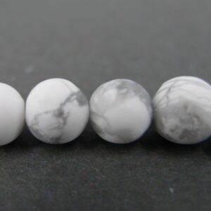 Mat, hvid howlit 6mm