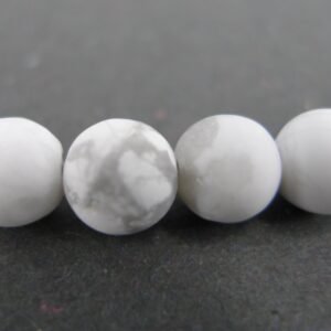 Mat, hvid howlit 6mm