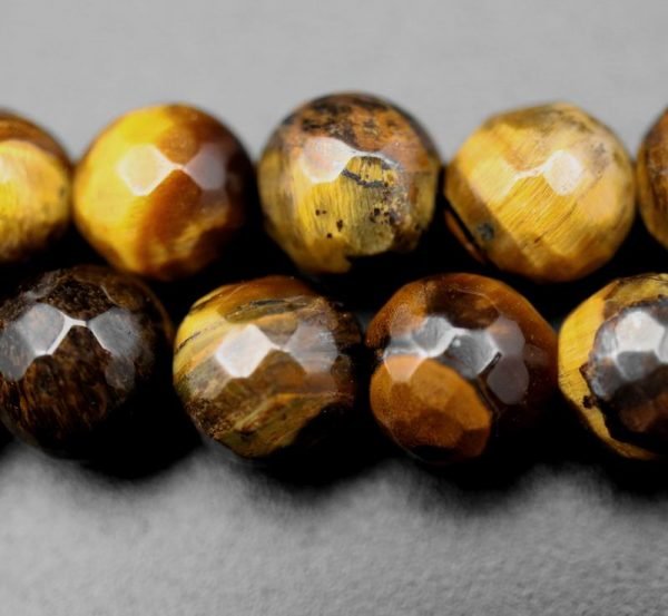 Facetteret Tigerøje 6mm