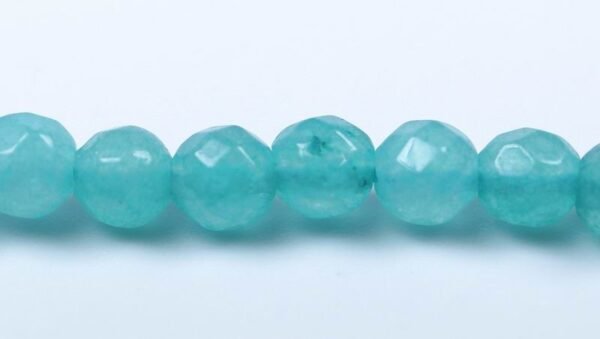 'Jade', Light Cyan facetterede 4mm