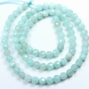 'Jade', Pale Cyan facetterede 4mm