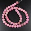 Mat, pink crazy agat 8 mm