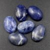 6 stk. ovale cabochoner i sodalit 10x14 mm