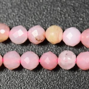 Facetteret Pink Opal 2 mm