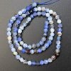 Facetteret skyblue agat 4mm
