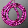 Facetteret DeepPink agat 4mm