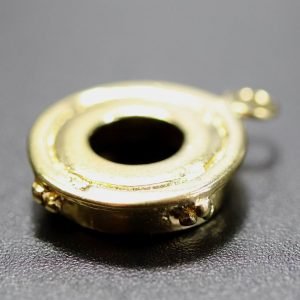 REST - 4 stk. kraftige, guldfarvede fatninger til rund cabochon 10 mm FG 389 4