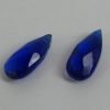 Blå glasdråber 10x23mm