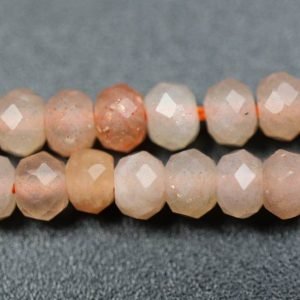 Sunstone, facetterede rondeller 2x3 mm SUNSTONE 006 3