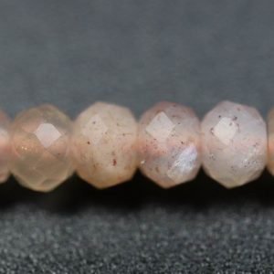 Sunstone, facetterede rondeller 2x3 mm SUNSTONE 006 4