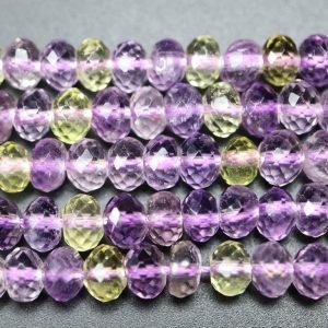 Ametrin, facetterede rondeller 4x6mm AMETRIN 008 2