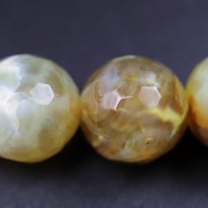 Facetteret, gylden fireagat 10mm FACETAGAT 019 5