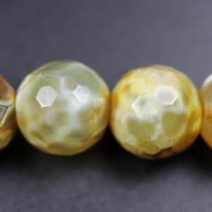 Facetteret, gylden fireagat 10mm FACETAGAT 019 8