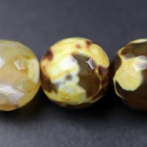 Facetteret, gylden fireagat 10mm FACETAGAT 019 9