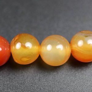 2. sort. Lys karneol 8 mm KARNEOL 015 6