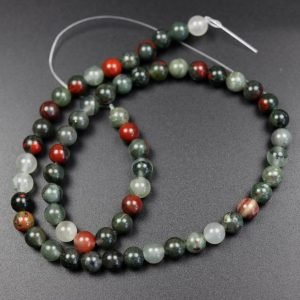 Runde perler i Bloodstone 6 mm