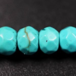 Turkise, Facetterede rondeller i 'jade' 3x4mm