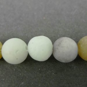 Mat multifarvet amazonit 6mm