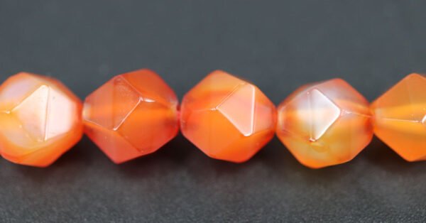 Starcut rød Agat ca. 9x10 mm - Image 3