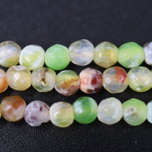 Lysegul fireagat, facetterede 3mm AGAT 285 2