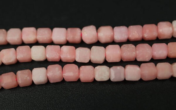 Facetterede kuber i Pink Opal 3 mm - Image 2