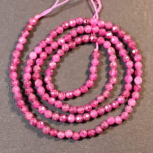 Corundum/Rubin facetterede 3 mm