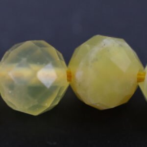 Facetteret Yellow Opal 6 mm