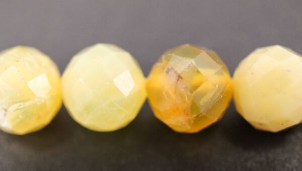 Facetteret Yellow Opal 6 mm