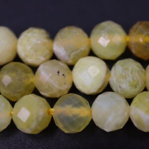 Facetteret Yellow Opal 6 mm