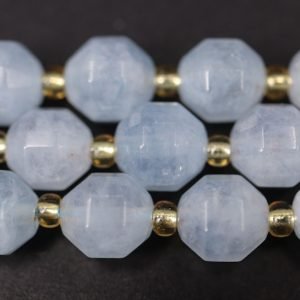 Light Skye Blue, facetterede Dolomit perler 8x8 mm DOLOMIT 007 2
