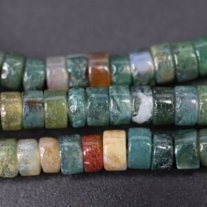 Heshi perler i Indian agat 4,5 x 2.5 mm AGAT 300 2