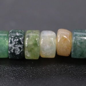 Heshi perler i Indian agat 4,5 x 2.5 mm AGAT 300 3