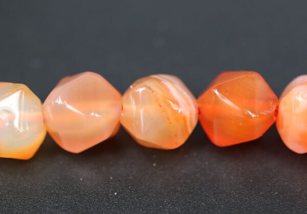 Starcut rød Agat ca. 9x10 mm - Image 3