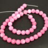 Matte perler i jade 8mm, Soft Pink