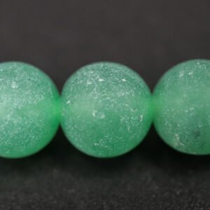 Matte perler i jade 8mm, Green