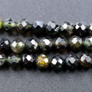 Facetterede, grønne turmaliner 4 mm