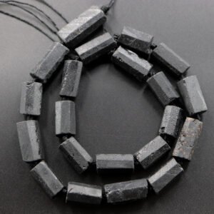 Sort Turmalin, facetteret cylinder