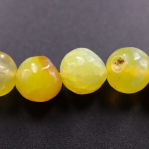 2. sortering- Facetteret, gul fireagat 10mm