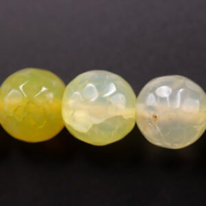 2. sortering- Facetteret, gul fireagat 10mm