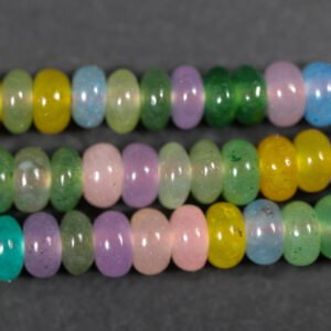 Lys Mixcolor rondeller i 'jade' 2,5x5mm