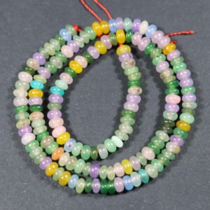 Lys Mixcolor rondeller i 'jade' 2,5x5mm