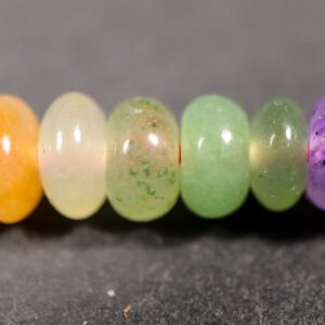 Lys Mixcolor rondeller i 'jade' 2,5x5mm