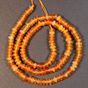 Ravfarvede rondeller i 'jade' 2,5x5mm