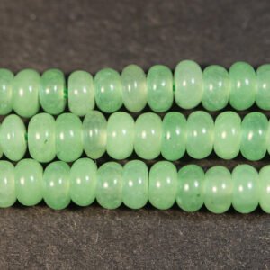 Lysegrønne rondeller i 'jade' 2,5x5mm