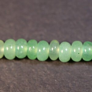 Lysegrønne rondeller i 'jade' 2,5x5mm